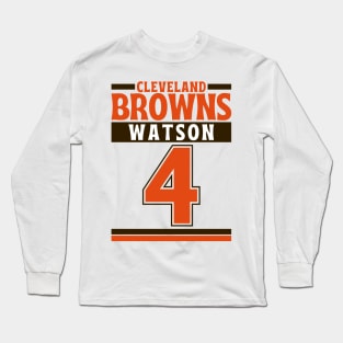Cleveland Browns Watson 4 Edition 3 Long Sleeve T-Shirt